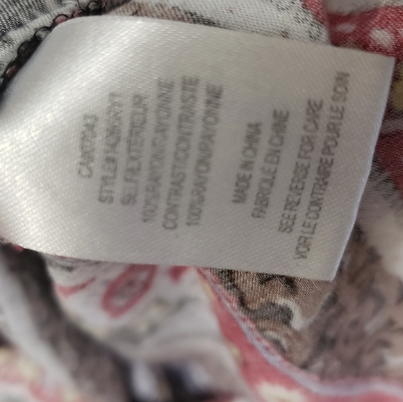 Daniel Rainn Boho Bohemian Flowy Tunic Top Geometric Hippie 70s Long Sleeve - Picture 9 of 10